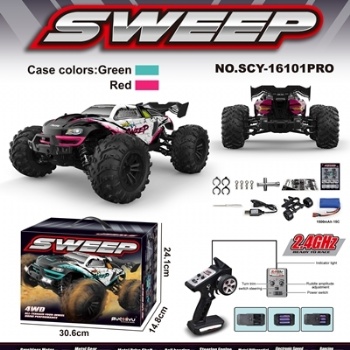 SCY-16101pro 1/16 scale 4WD brushless rc monster truck